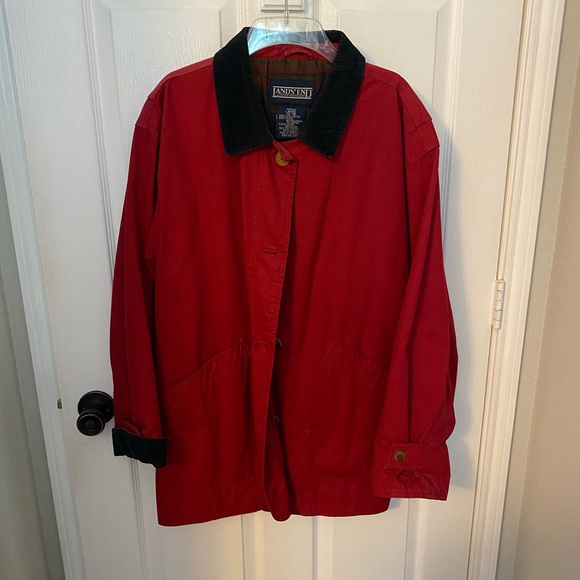 Lands' End Jackets & Blazers - Lands End Red Barn Coat